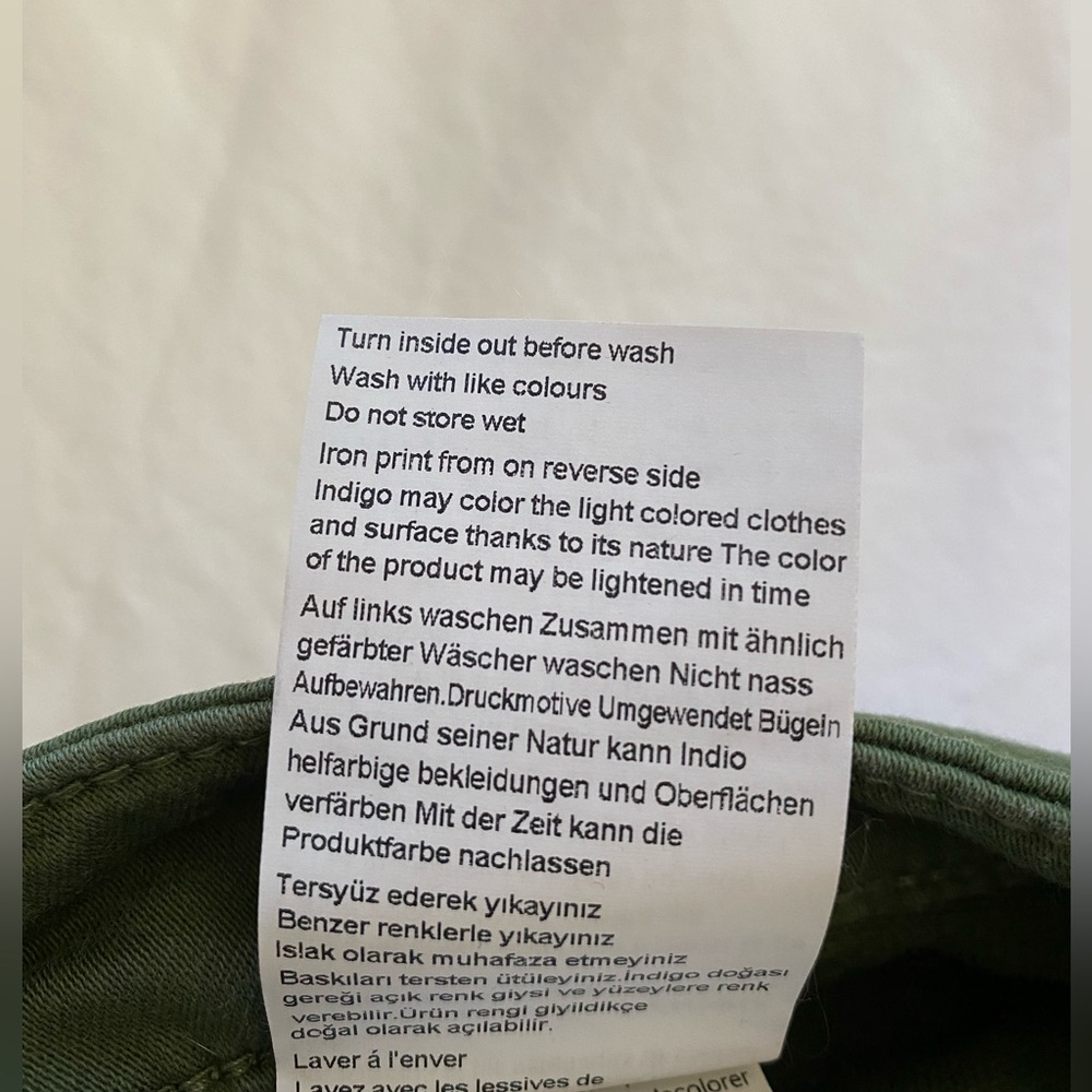 Mavi Ivy Mid Rise Slim Cargo Pants in Green Women's 30 - Picture 10 of 10
